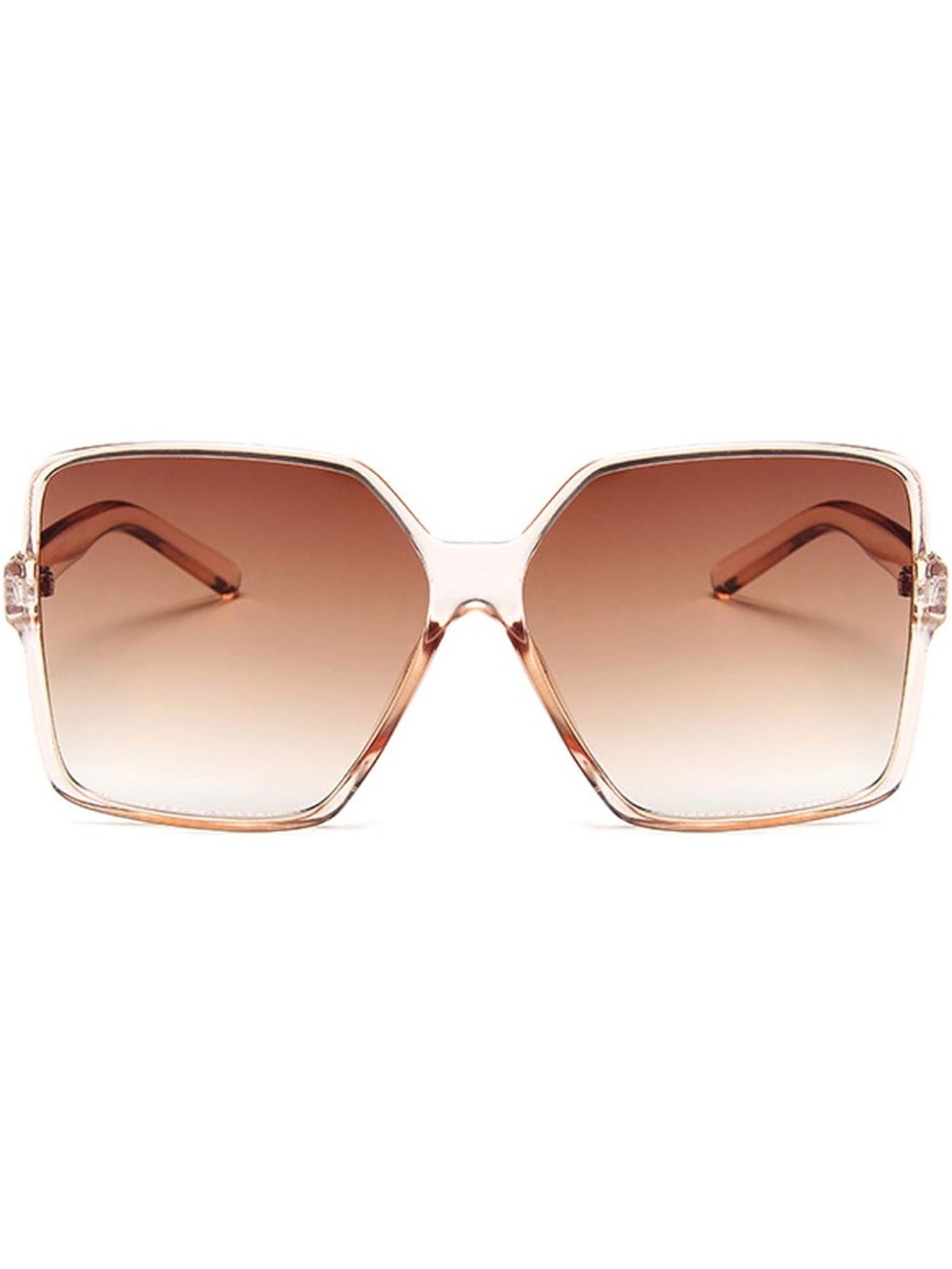 Dollcake Gradient Brown Oversized Square Women’s Sunglasses
